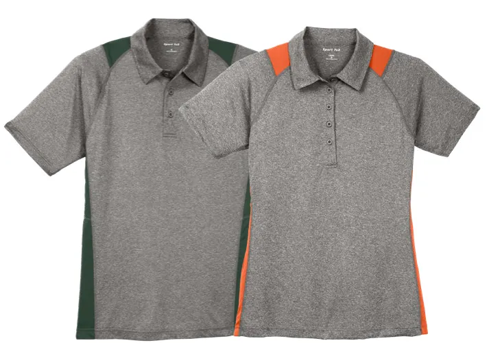 Sport-Tek Heather Colorblock Contender™ Polos