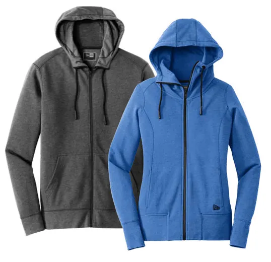 New Era Tri-Blend Fleece Full-Zip Hoodies