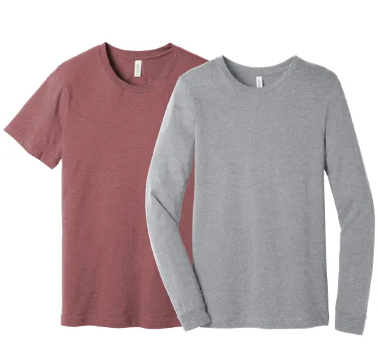 Bella+Canvas Heather CVC Tees